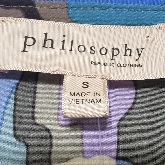 Philosophy Sz Small NWT Hi-Lo Tank Blue … - Picture 7 of 11